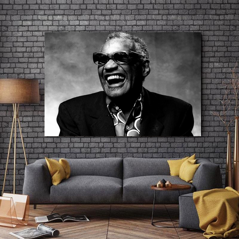 تابلو شاسی طرح بزرگان موسیقی جهان مدل Ray Charles کد A136