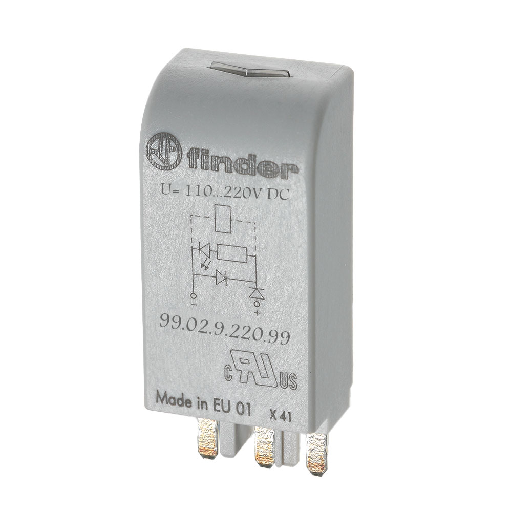 ماژول LED سبز و دیود 220 ولت DC فیندر کد 99.02.9.220.99