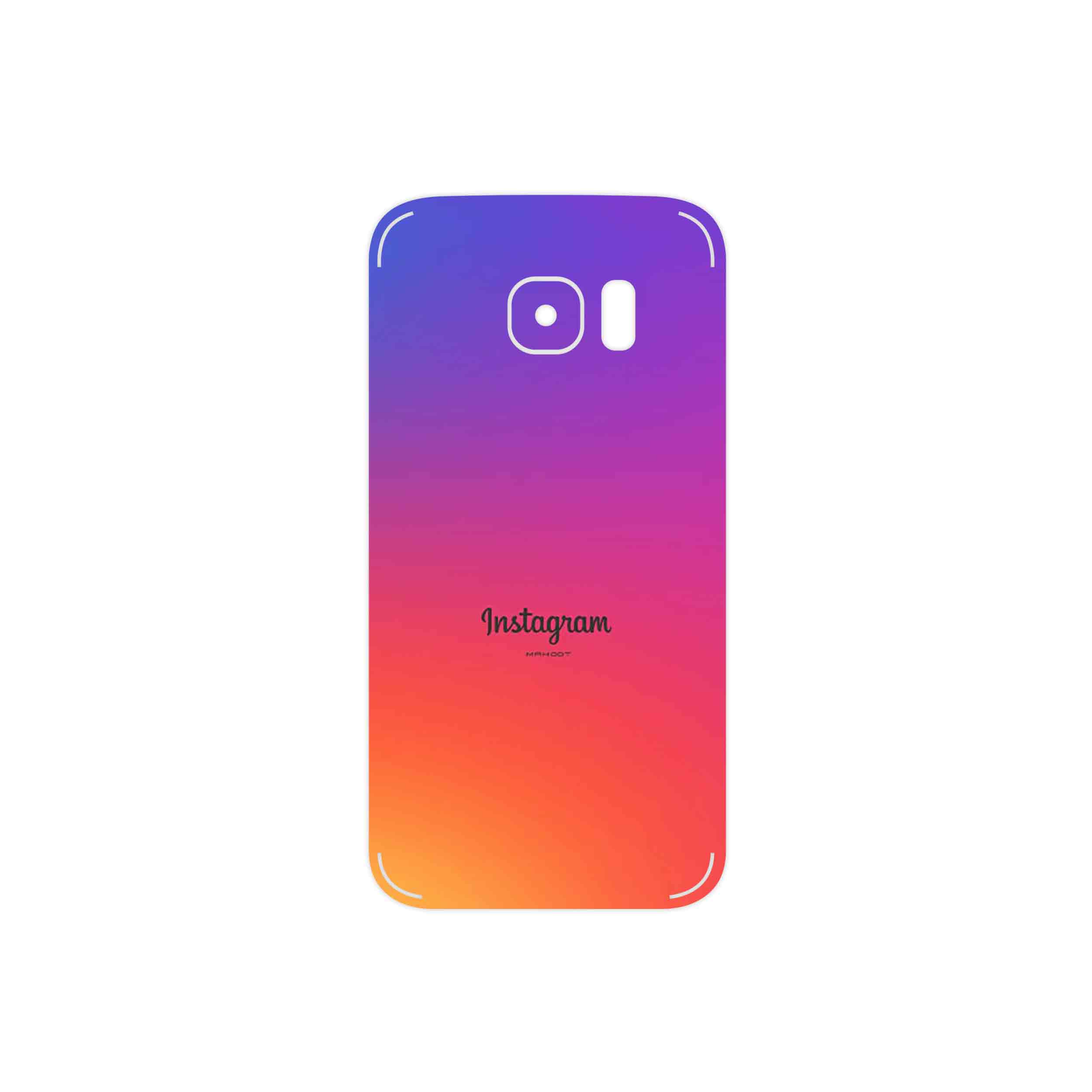 برچسب پوششی ماهوت مدل Instagram مناسب برای گوشی موبایل سامسونگ Galaxy S7