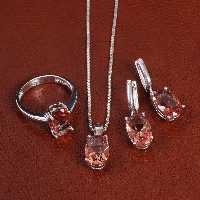 نیم ست الکساندریت زنانه کد 27943 - جواهری مشاهیر