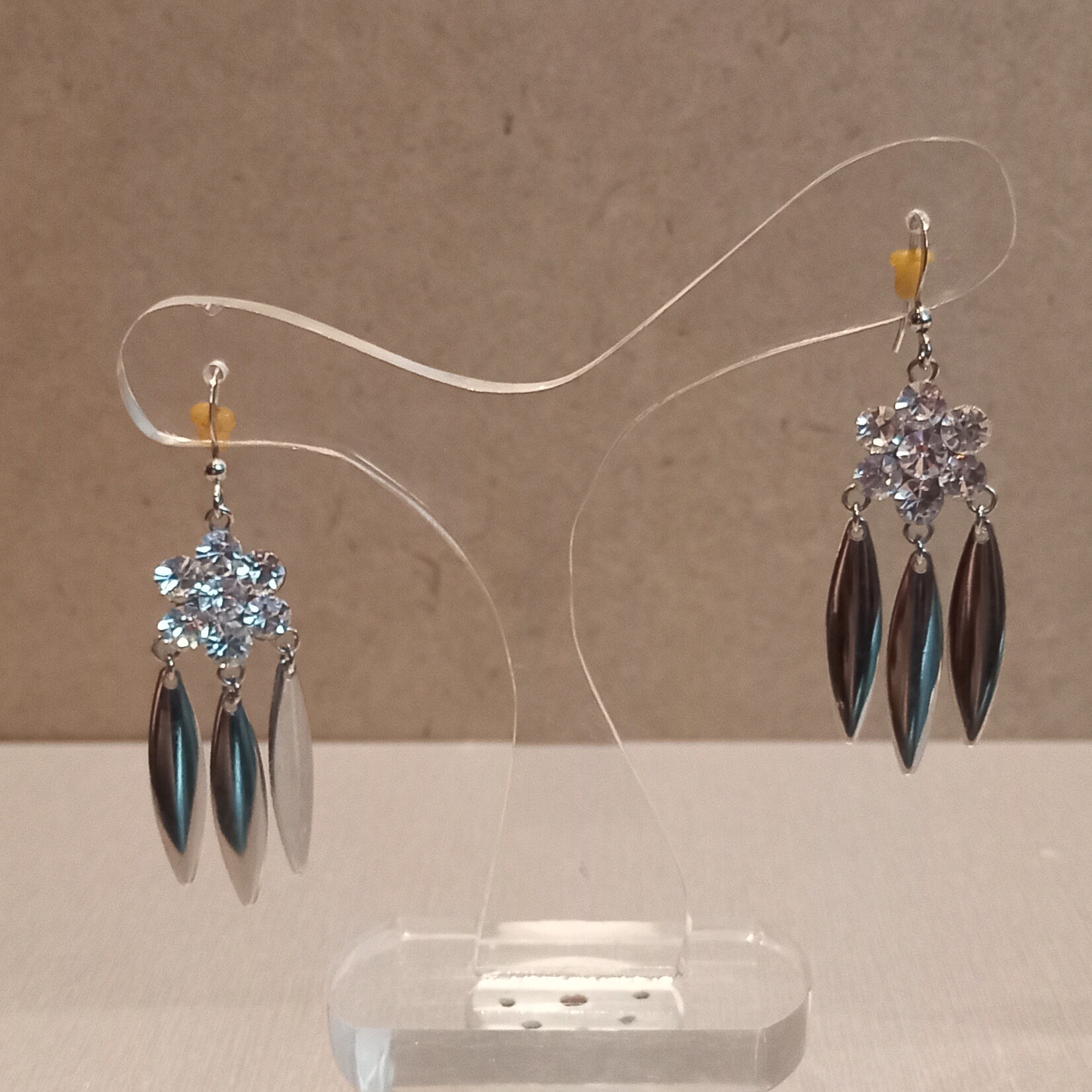 گوشواره استیل رنگ ثابت کد 2209