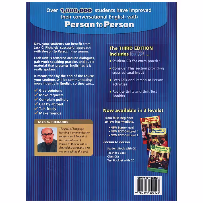 کتاب Person to Person 1 اثر Jack C. Richards انتشارات اکسفورد 