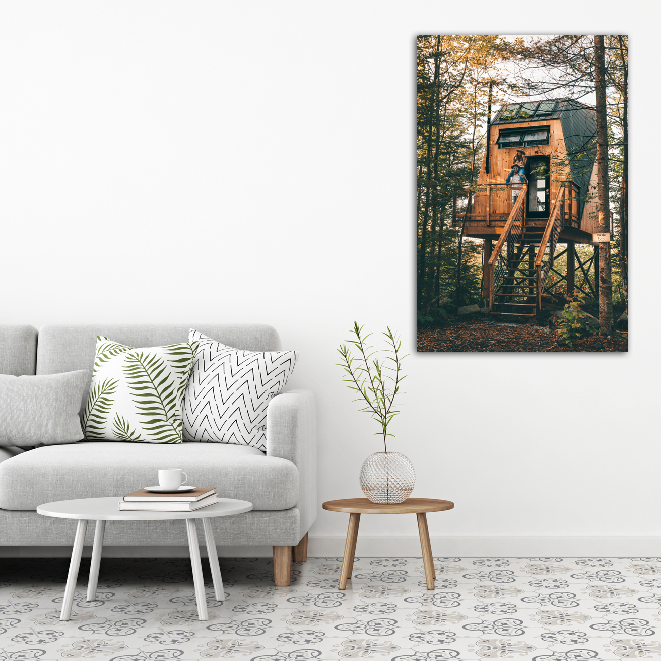 تابلو شاسی طرح کلبه جنگلی کد g7