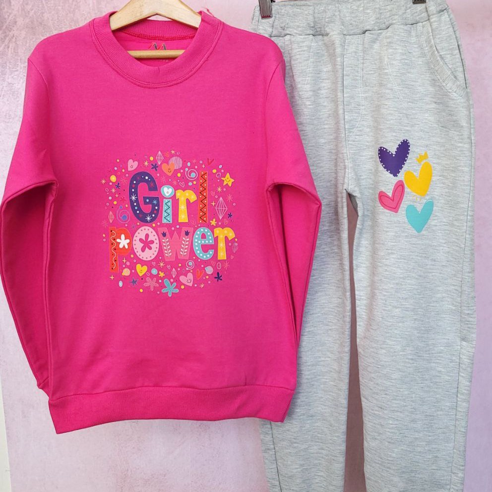بلوز و شلوار دخترانه طرح girl power