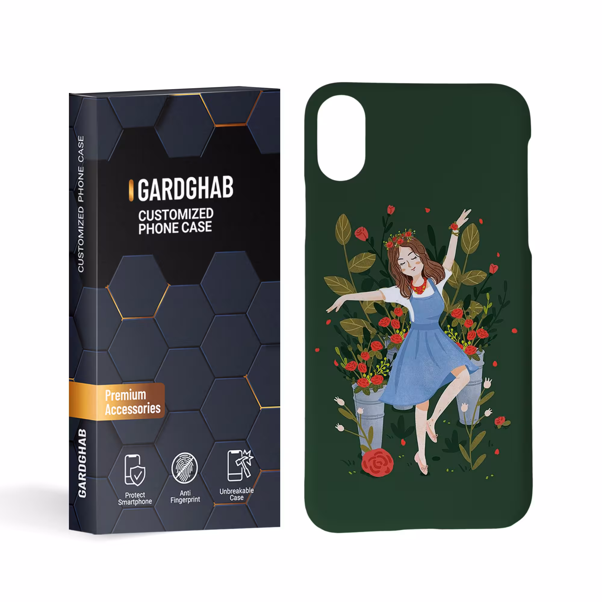 کاور گارد قاب مدل دخترانه مناسب برای گوشی موبایل اپل iPhone x/xs