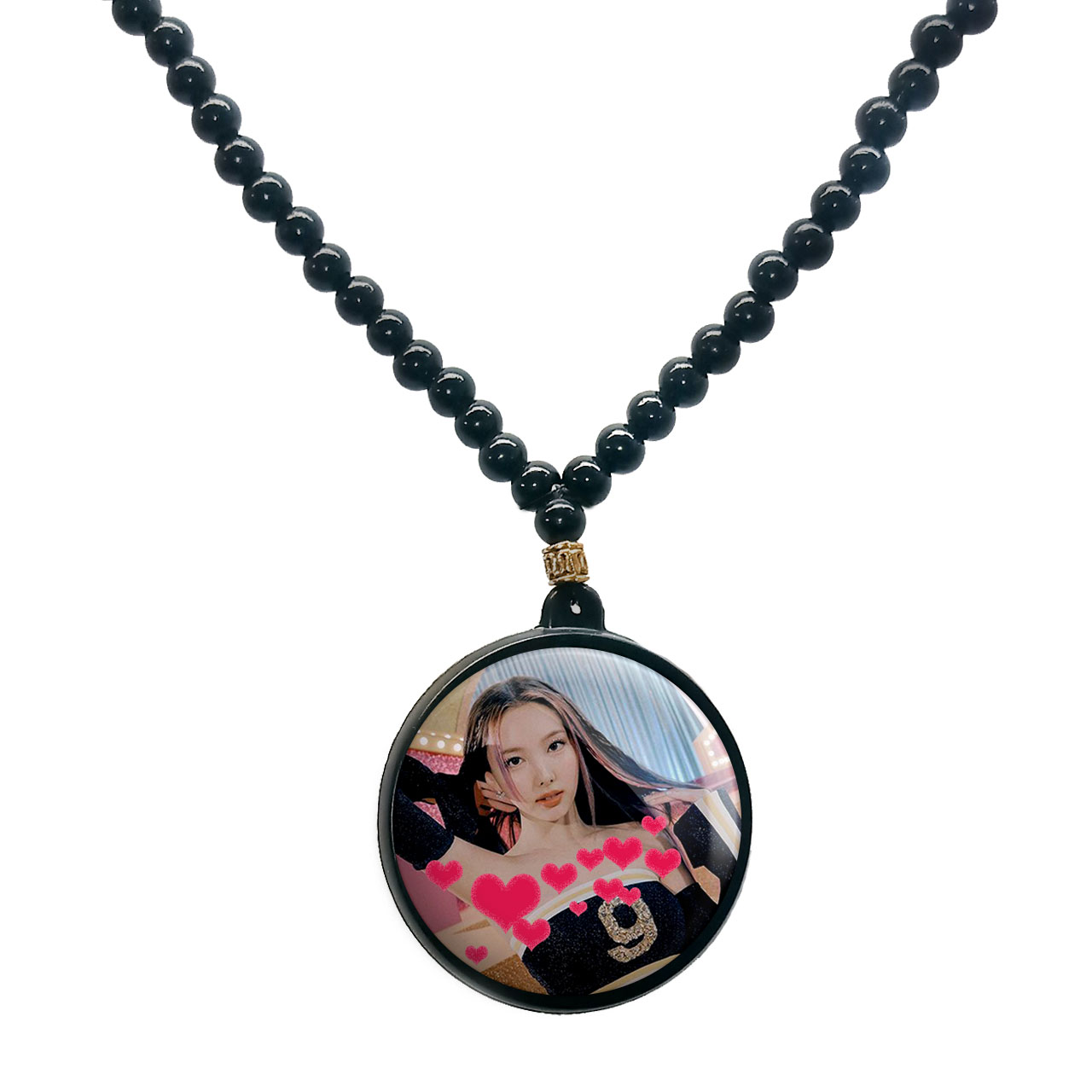 گردنبند پرمانه طرح تو ایس کد pmd.19618 مدل دو طرفه