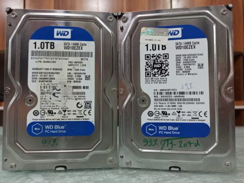 دو عدد هارد 1 ترابایت وسترن آبی (توضیحات مطالعه شود)