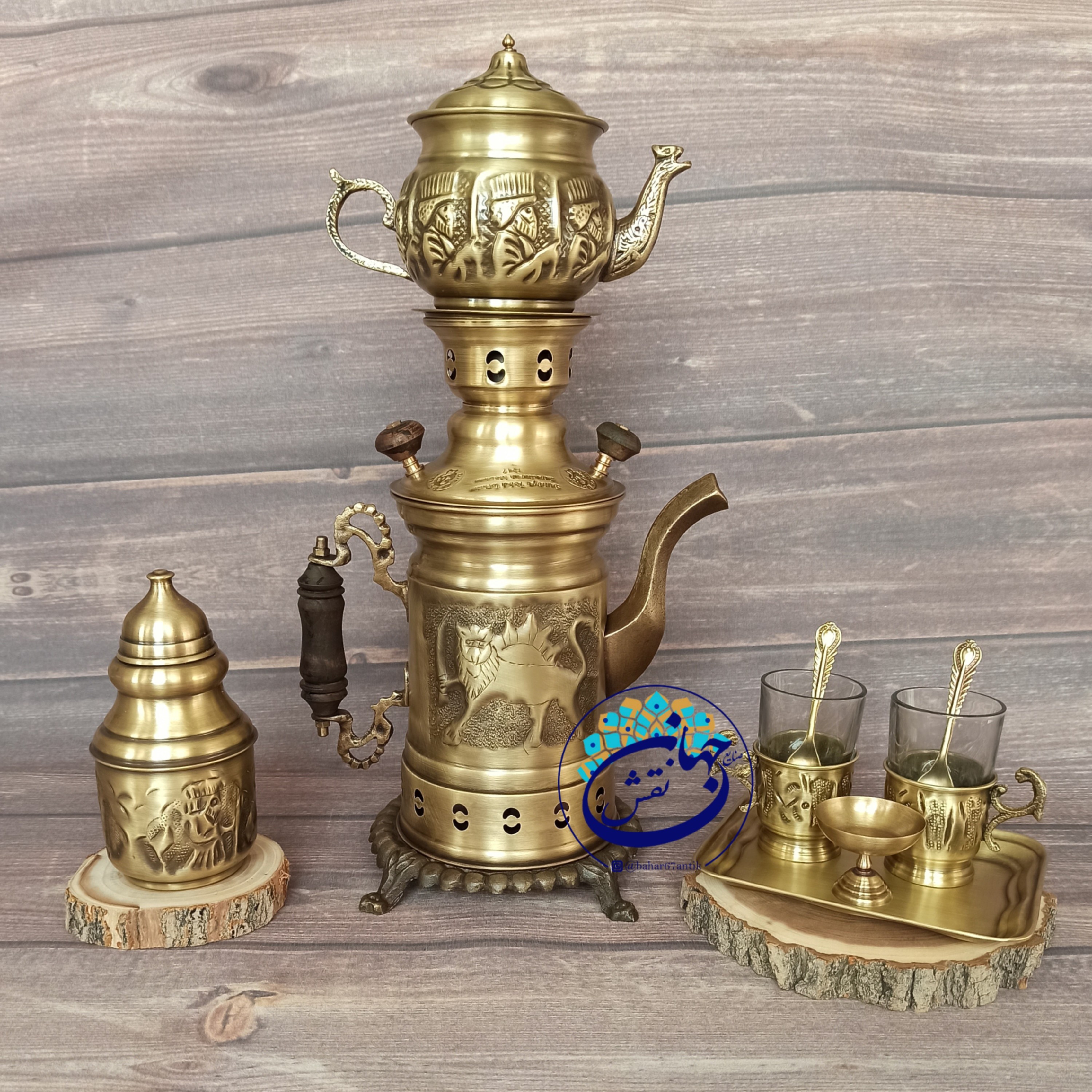 کتری شکاری برنجی