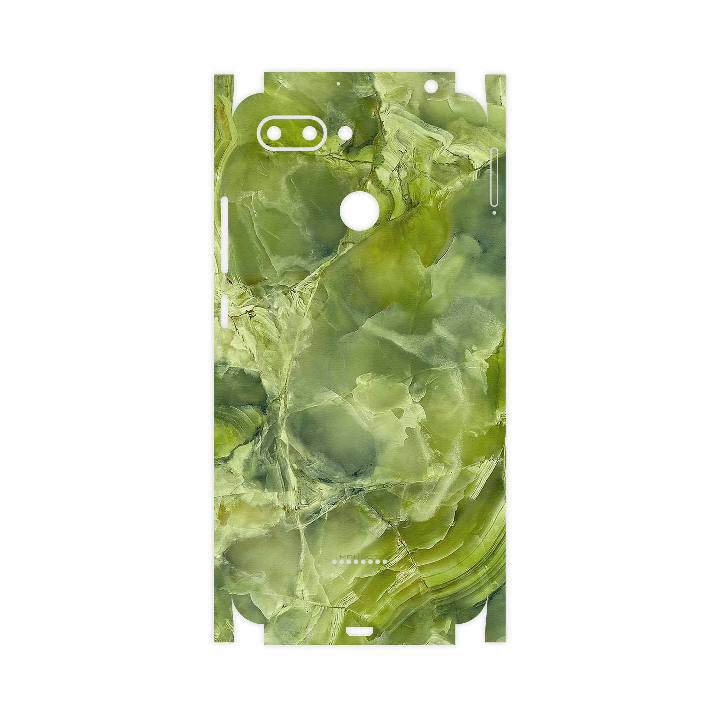برچسب پوششی ماهوت مدل Green Crystal Marble-FullSkin مناسب برای گوشی موبایل شیائومی Redmi 6