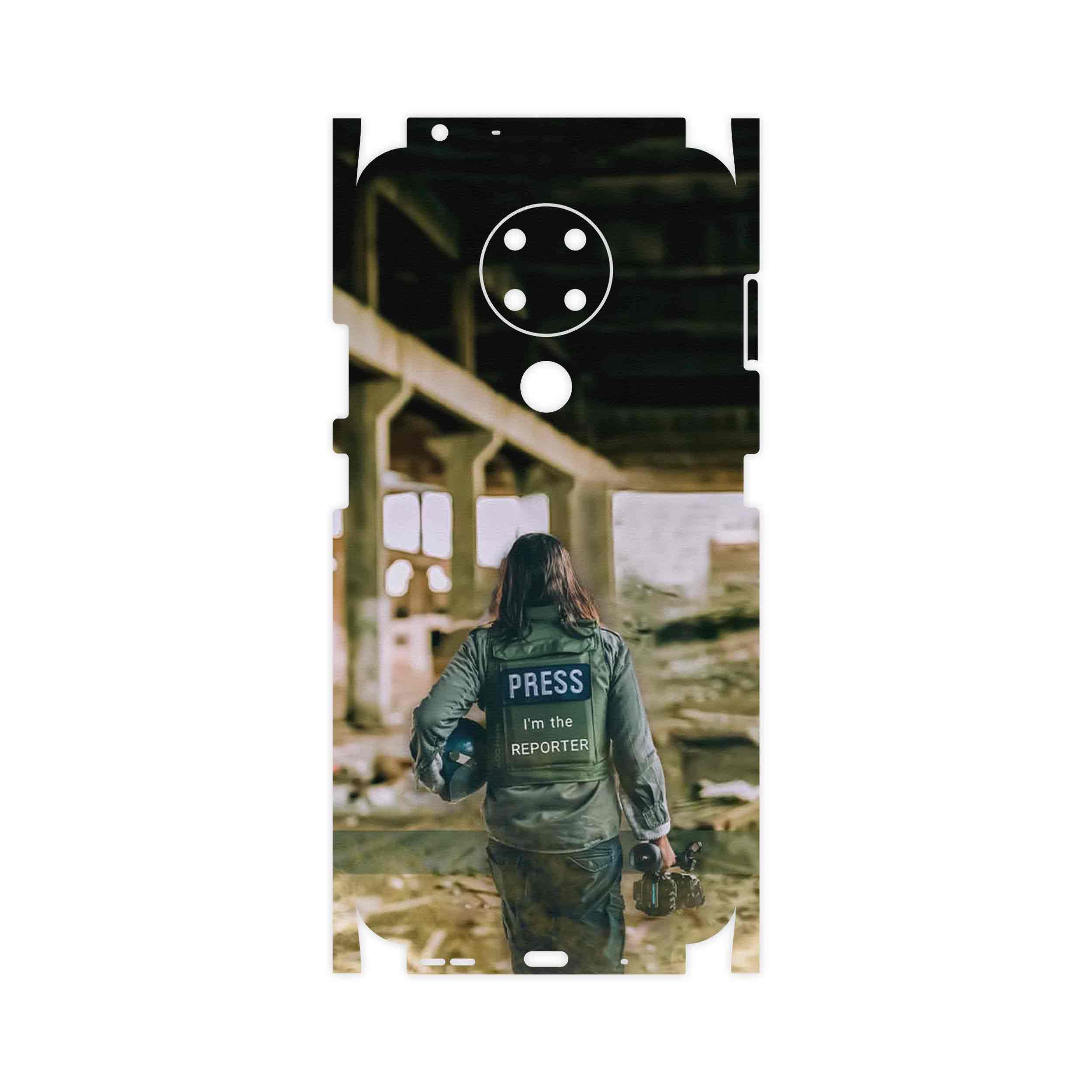 برچسب پوششی ماهوت مدل Reporter-FullSkin مناسب برای گوشی موبایل نوکیا 3.4
