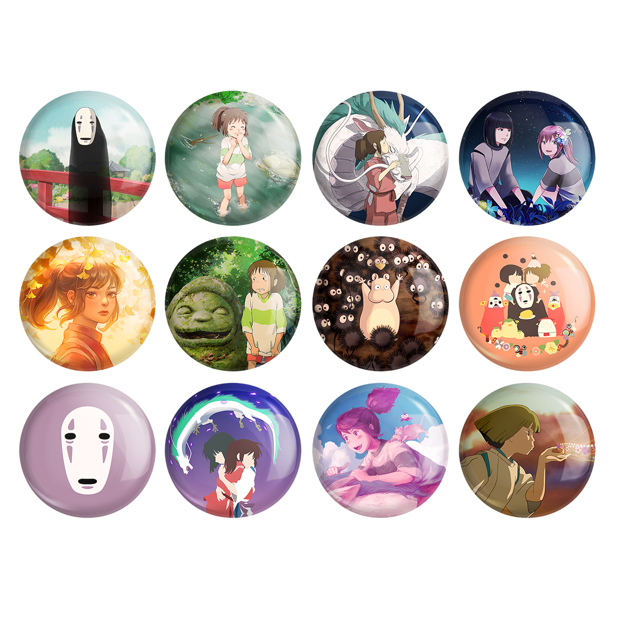 پیکسل خندالو مدل انیمه شهر اشباح کد 510 مجموعه 12 عددی