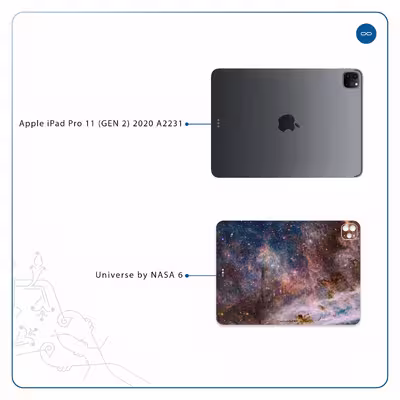 برچسب پوششی ماهوت مدل Universe-by-NASA-6 مناسب برای تبلت اپل iPad Pro 11 (GEN 2) 2020 A2231