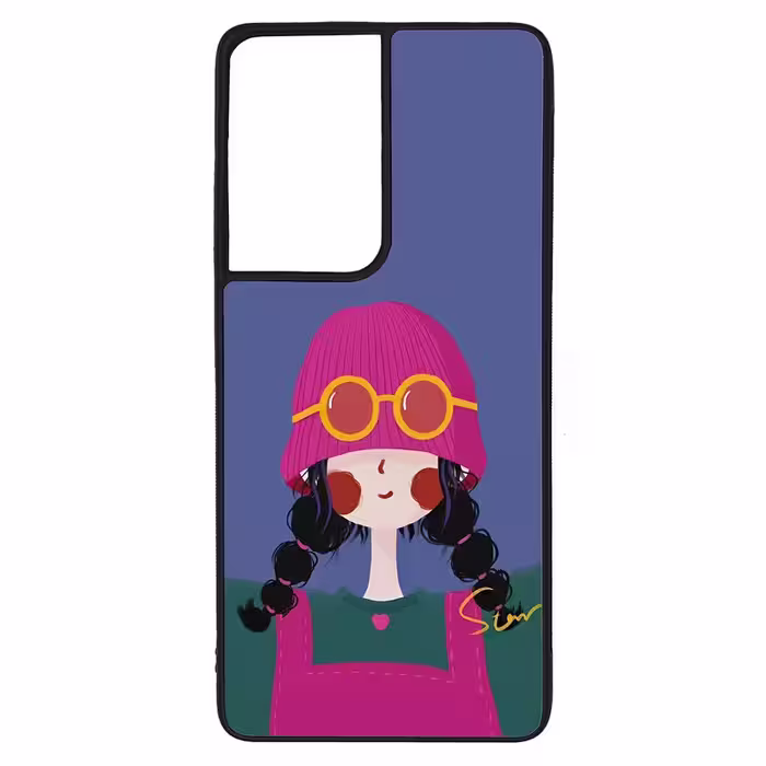 کاور طرح دختر کد G-108 مناسب برای گوشی موبایل سامسونگ Galaxy S21 Ultra | دیجی قاب دونی
