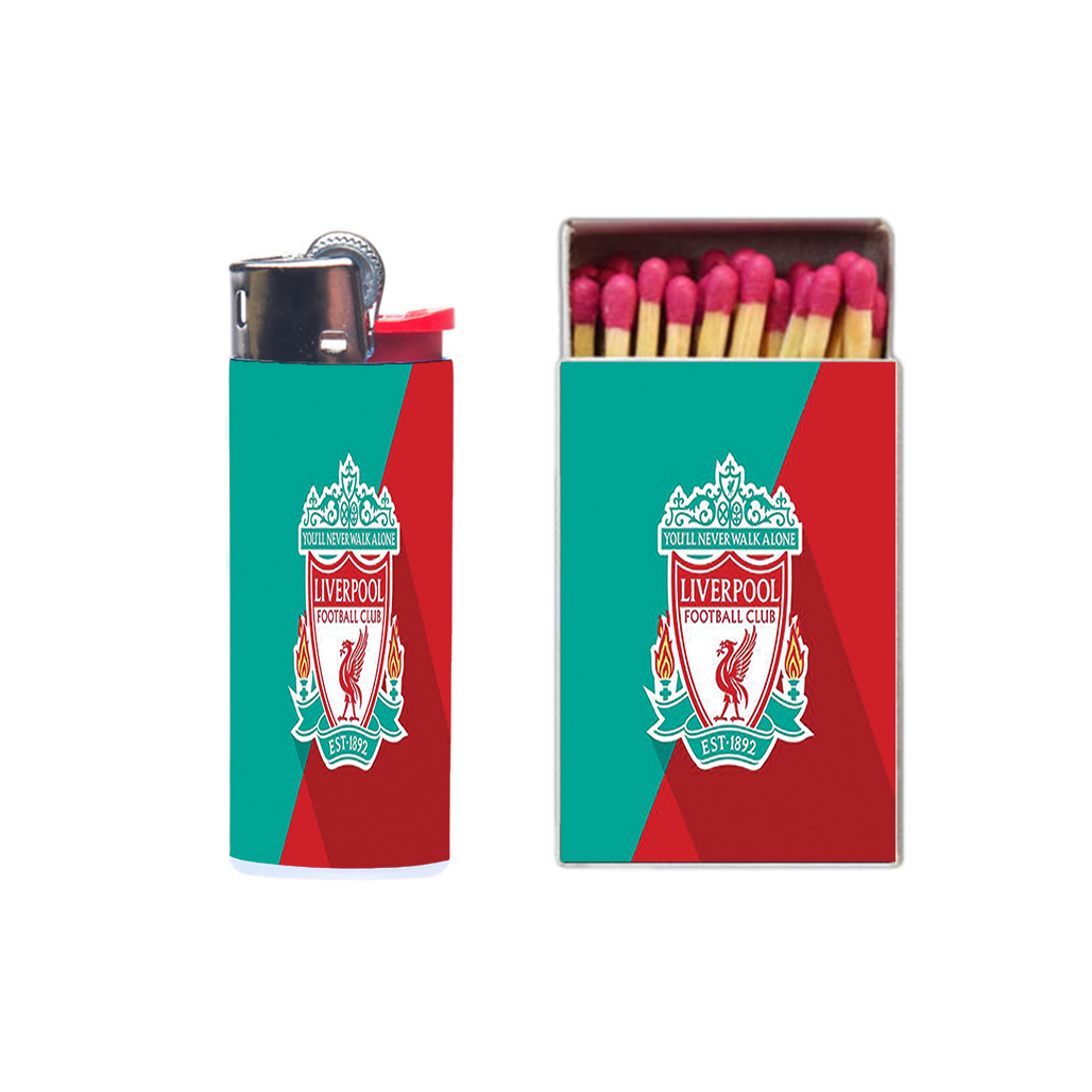 فندک مدل لیورپول کد 349 به همراه کبریت