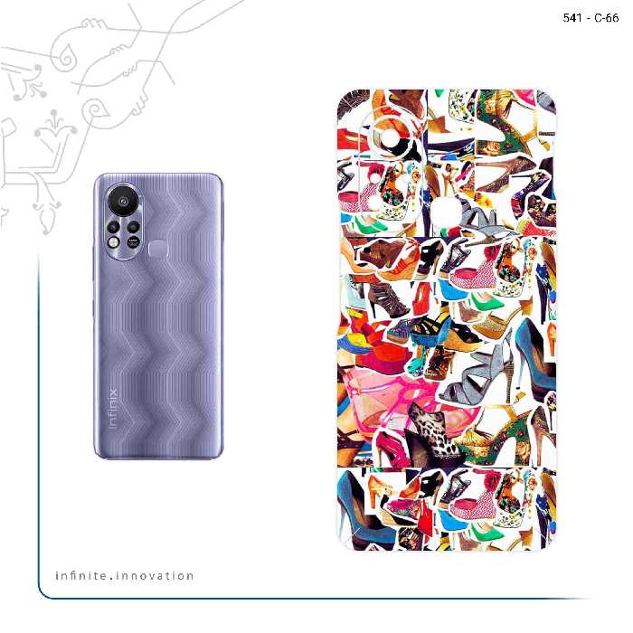 برچسب پوششی ماهوت مدل Collage of High heel Shoes مناسب برای گوشی موبایل اینفینیکس Hot 11s