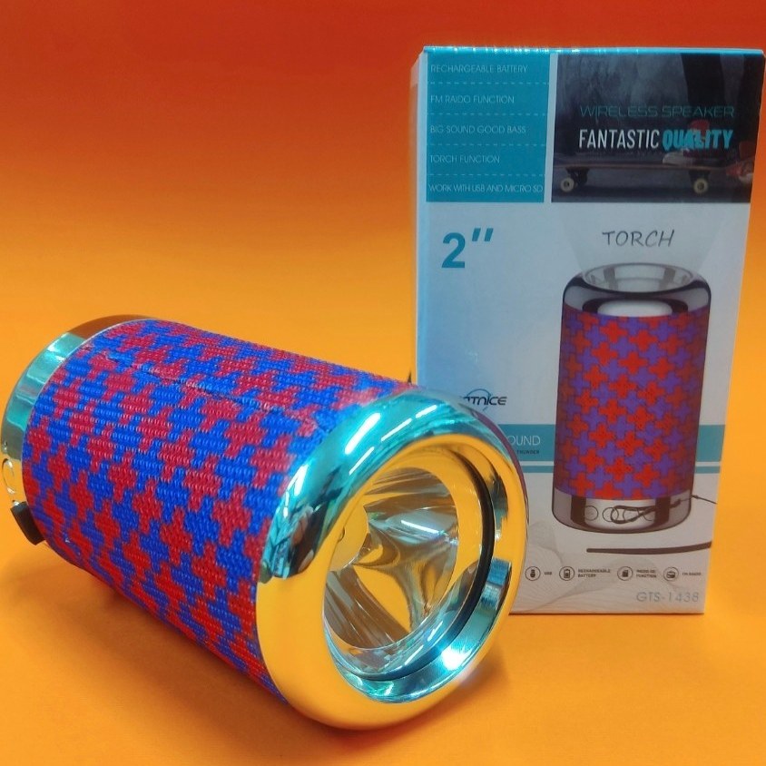 اسپیکر بلوتوثی قابل حمل GTS-1438 ا Portable bluetooth speaker GTS-1438