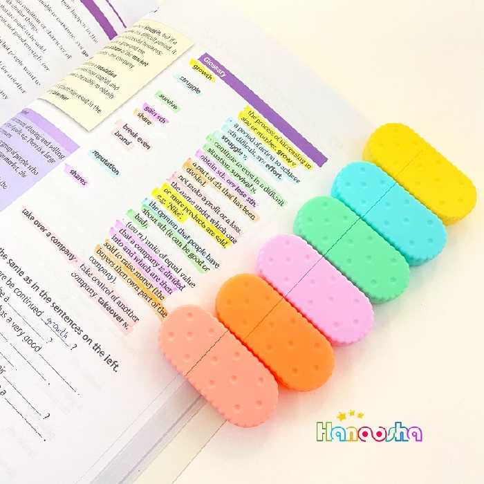 بسته 6 تایی ماژیک هایلایت بیسکوییتی