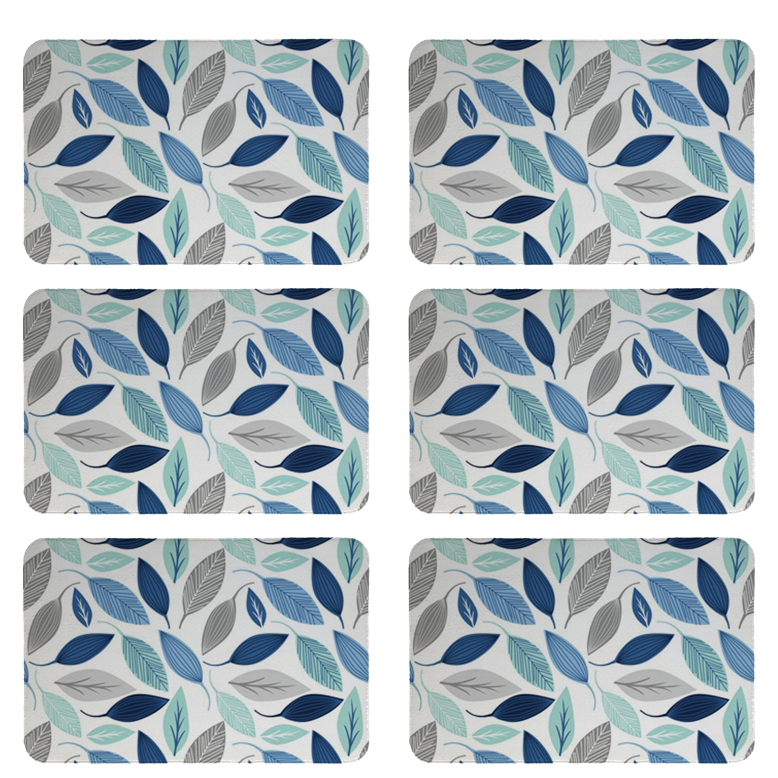 زیربشقابی طرح برگ کد 8127 بسته 6 عددی