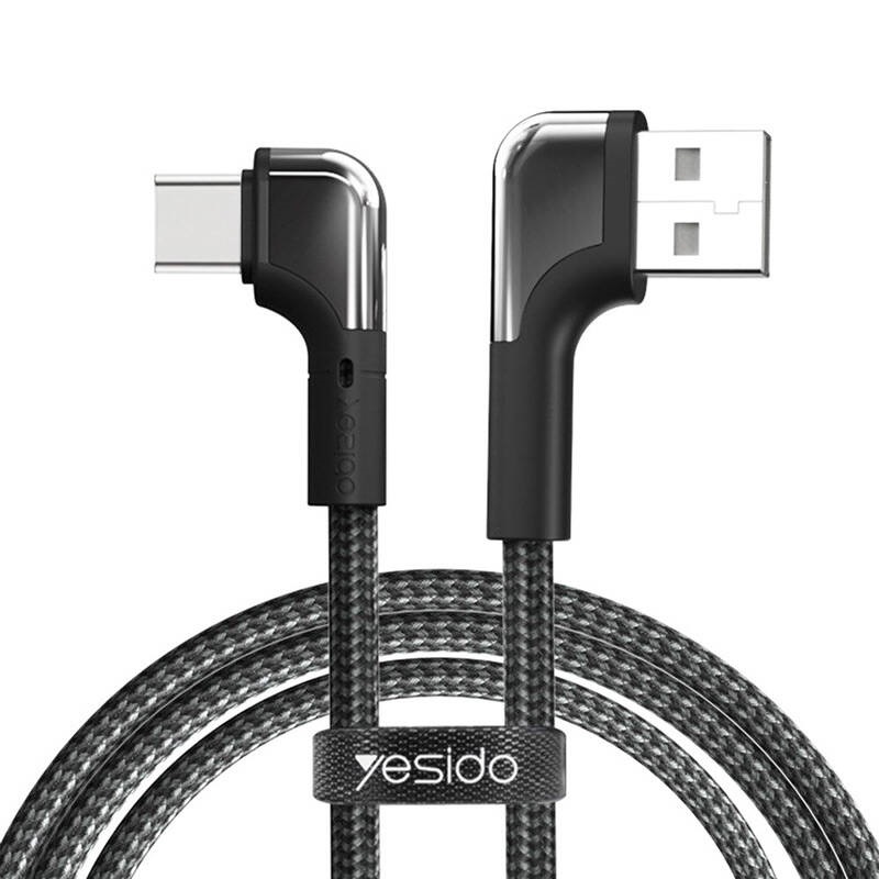 کابل تایپ سی فست شارژ Yesido CA80 2.4A 1.2m دو سر L