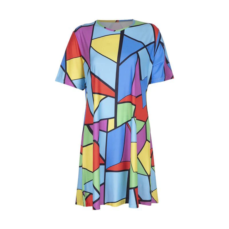 پیراهن زنانه مدل رنگین کد nkgj102