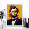 تابلو مدل Abraham Lincoln آبراهام لینکلن کدm50121