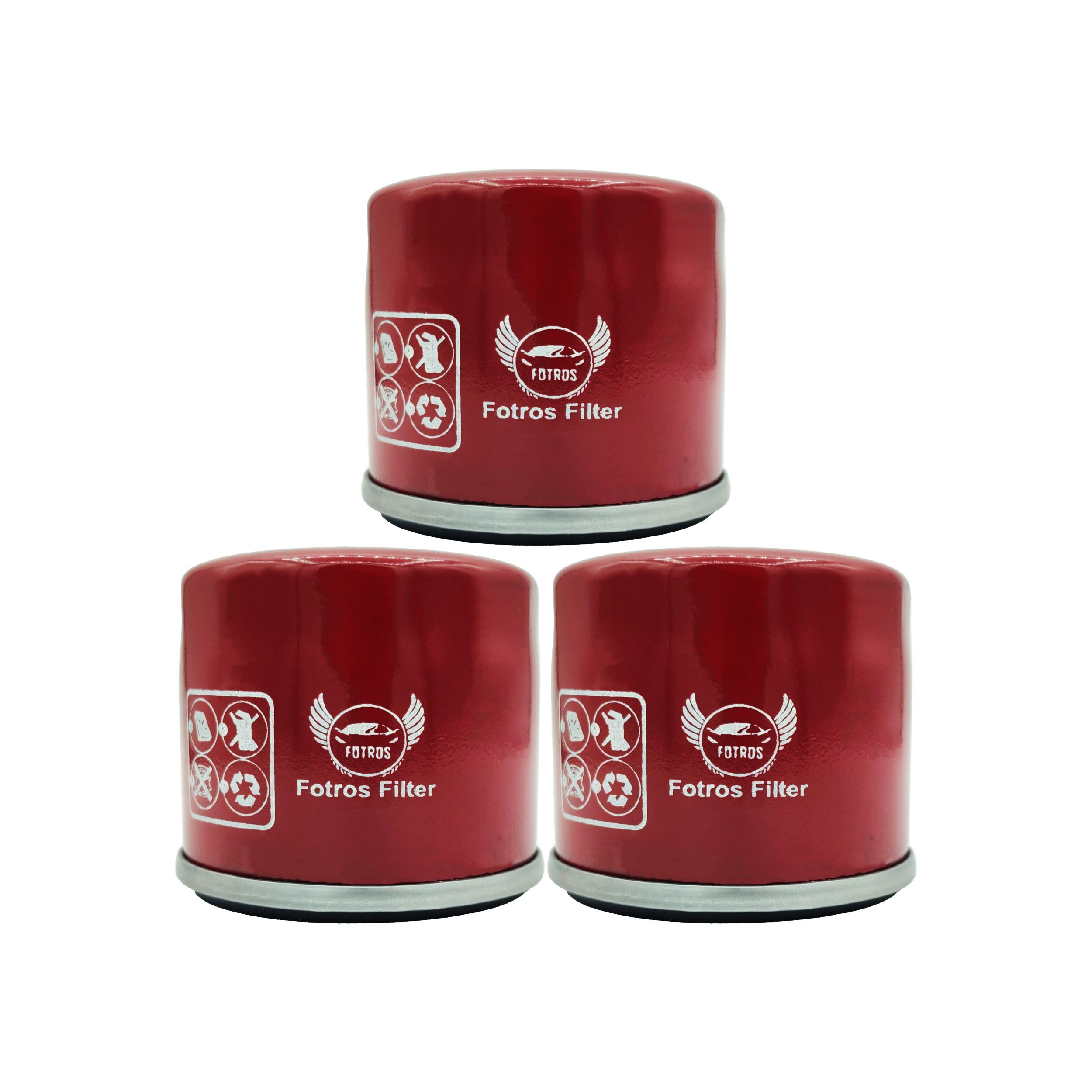 فیلتر روغن فطرس مدل FFO 7135 مناسب برای پراید بسته 3 عددی