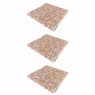 حوله دستی فرش مریم مدل Abr1 سایز 30x60 سانتی متر بسته 3 عددی