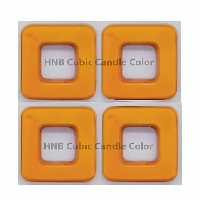رنگ شمع مکعبی پرتقالی
