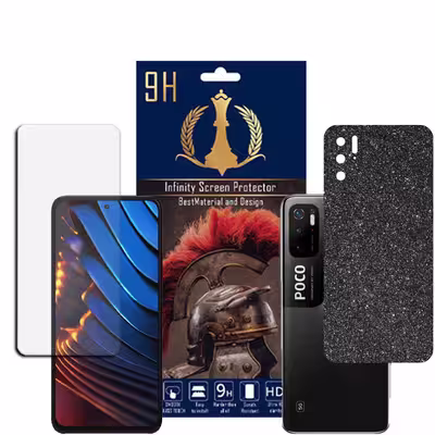 برچسب پوششی اینفینیتی مدل PRO MAX مناسب برای گوشی موبایل شیایومی POCO X3 GT به همراه محافظ صفحه نمایش