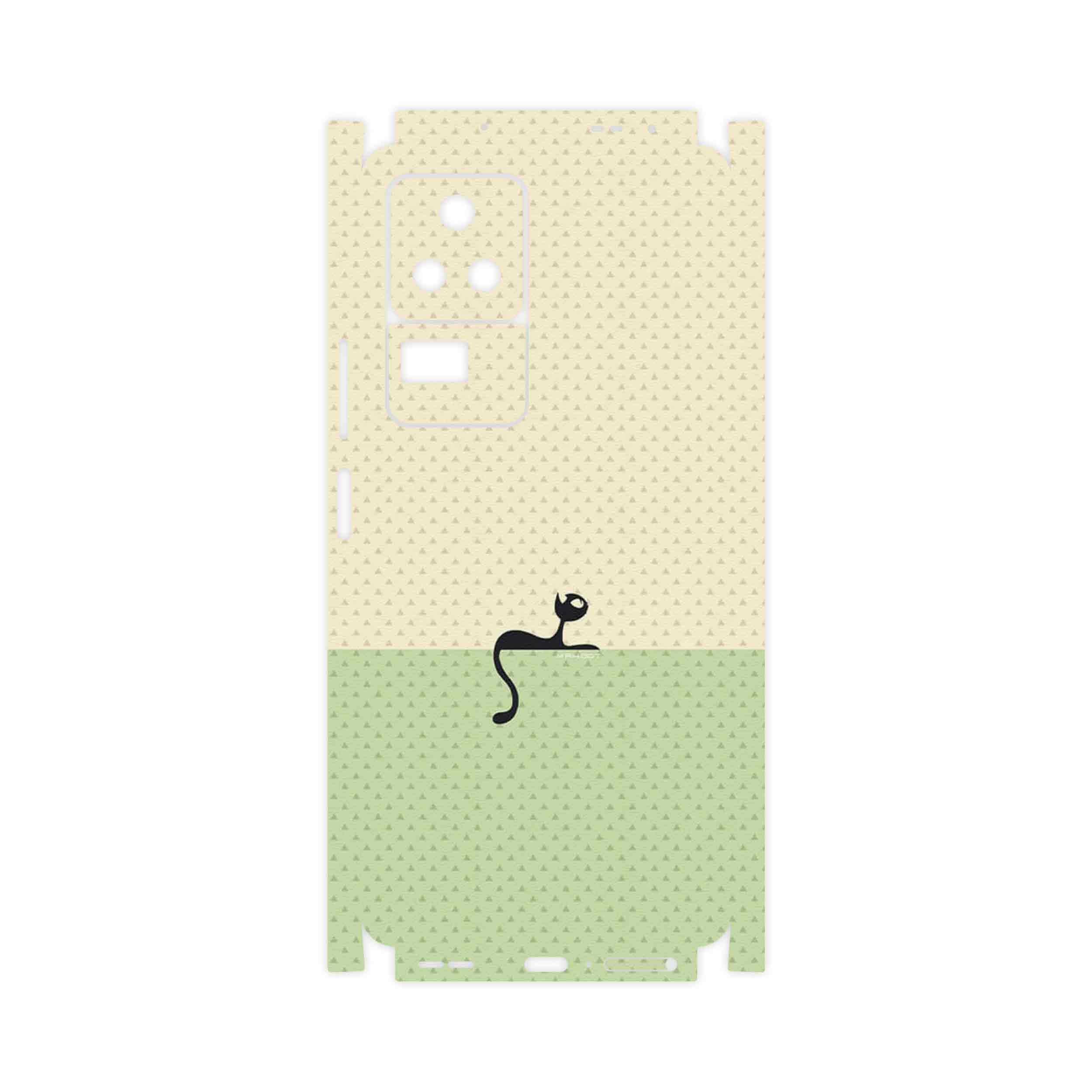 برچسب پوششی ماهوت مدل Minimal Internet Cat Icon-FullSkin مناسب برای گوشی موبایل شیائومی Poco F4 5G