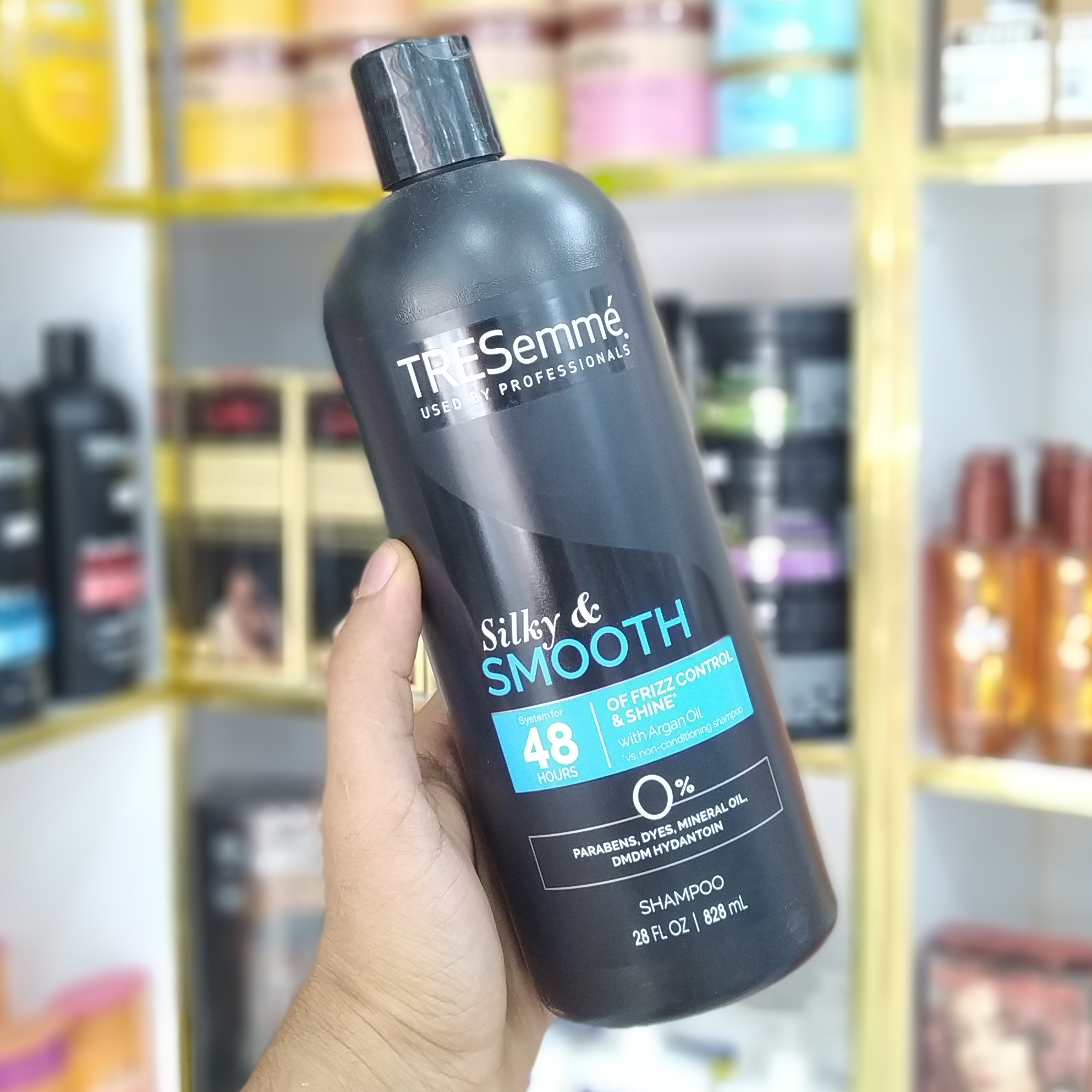 شامپو مخصوص موهای خشک ترزمه مدل Silky and smooth آمریکایی 828 میل