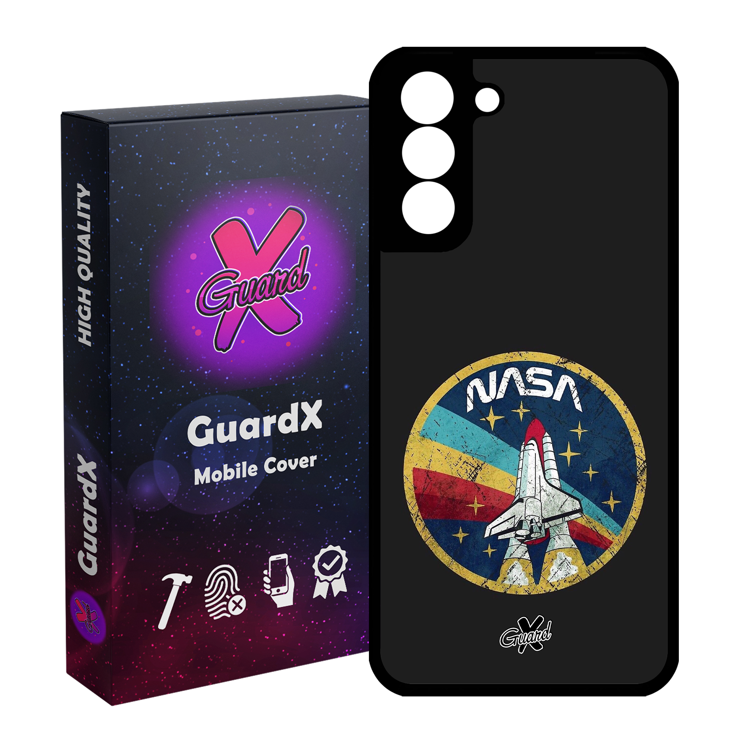 کاور گارد ایکس طرح Nasa مدل Glass10087 مناسب برای گوشی موبایل سامسونگ Galaxy S21