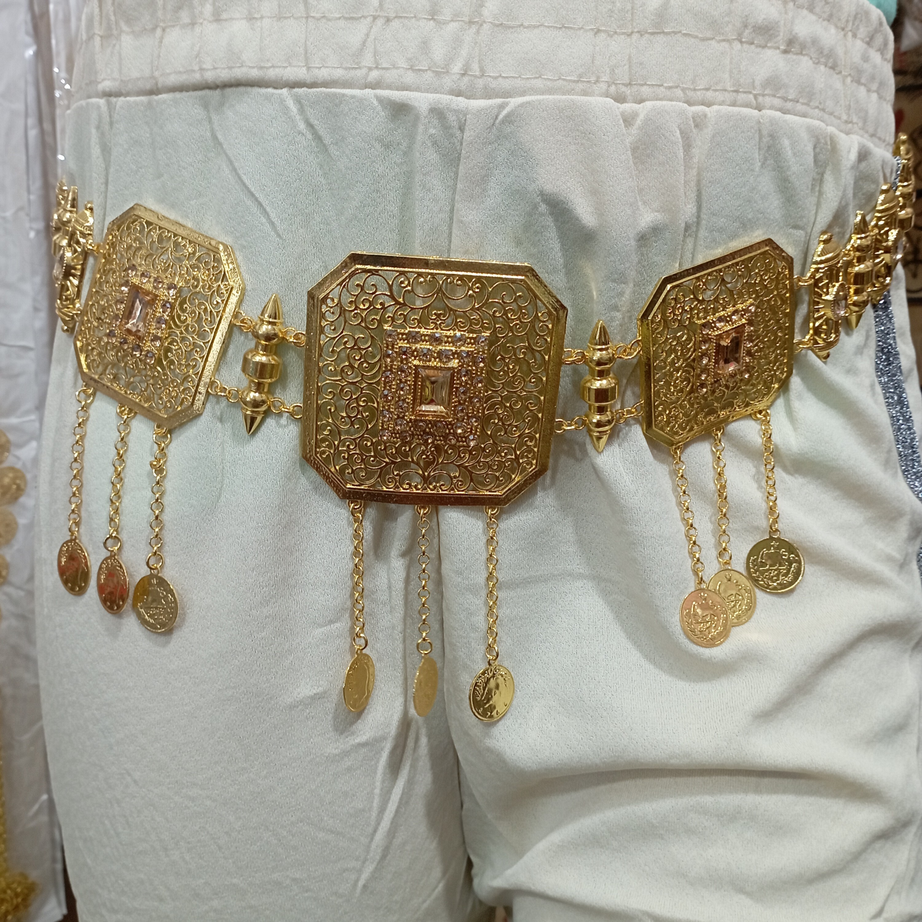 کمربند کردی استیل رنگ ثابت مجلسی 