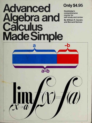 خرید و دانلود نسخه کامل کتاب Advanced Algebra and Calculus Made Simple