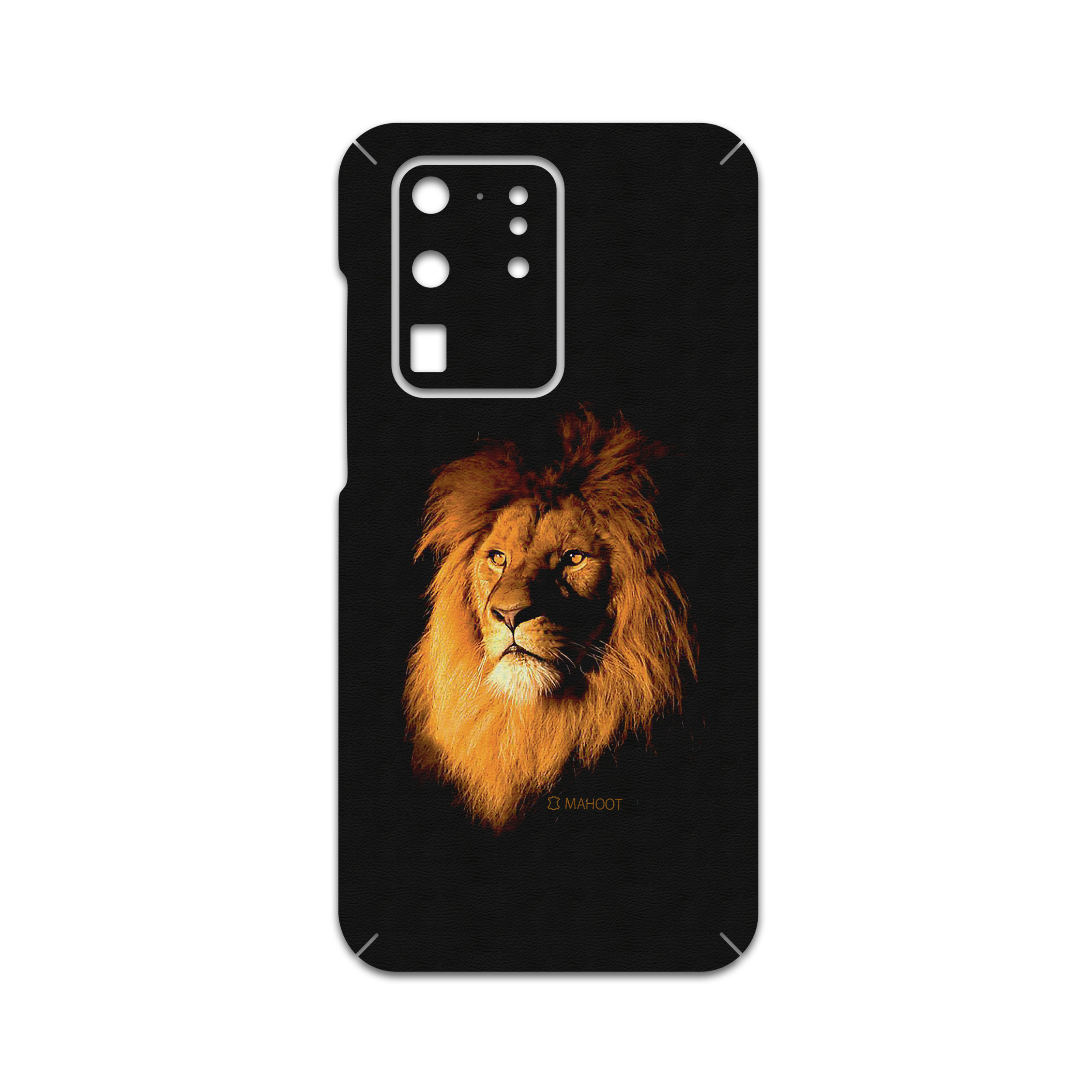 برچسب پوششی ماهوت مدل Lion مناسب برای گوشی موبایل سامسونگ Galaxy S20 Ultra
