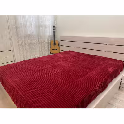 پتو مسافرتی مدل پلیسه دونفره سایز 200x220 سانتی متر
