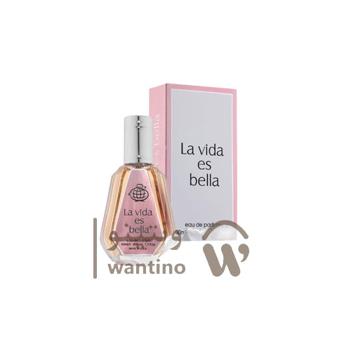 عطر ادکلن زنانه لانکوم لا ویه است بله فراگرنس ورد لا ویدا اس بلا (Fragrance World Lancome La Vie Est Belle) 50 میل