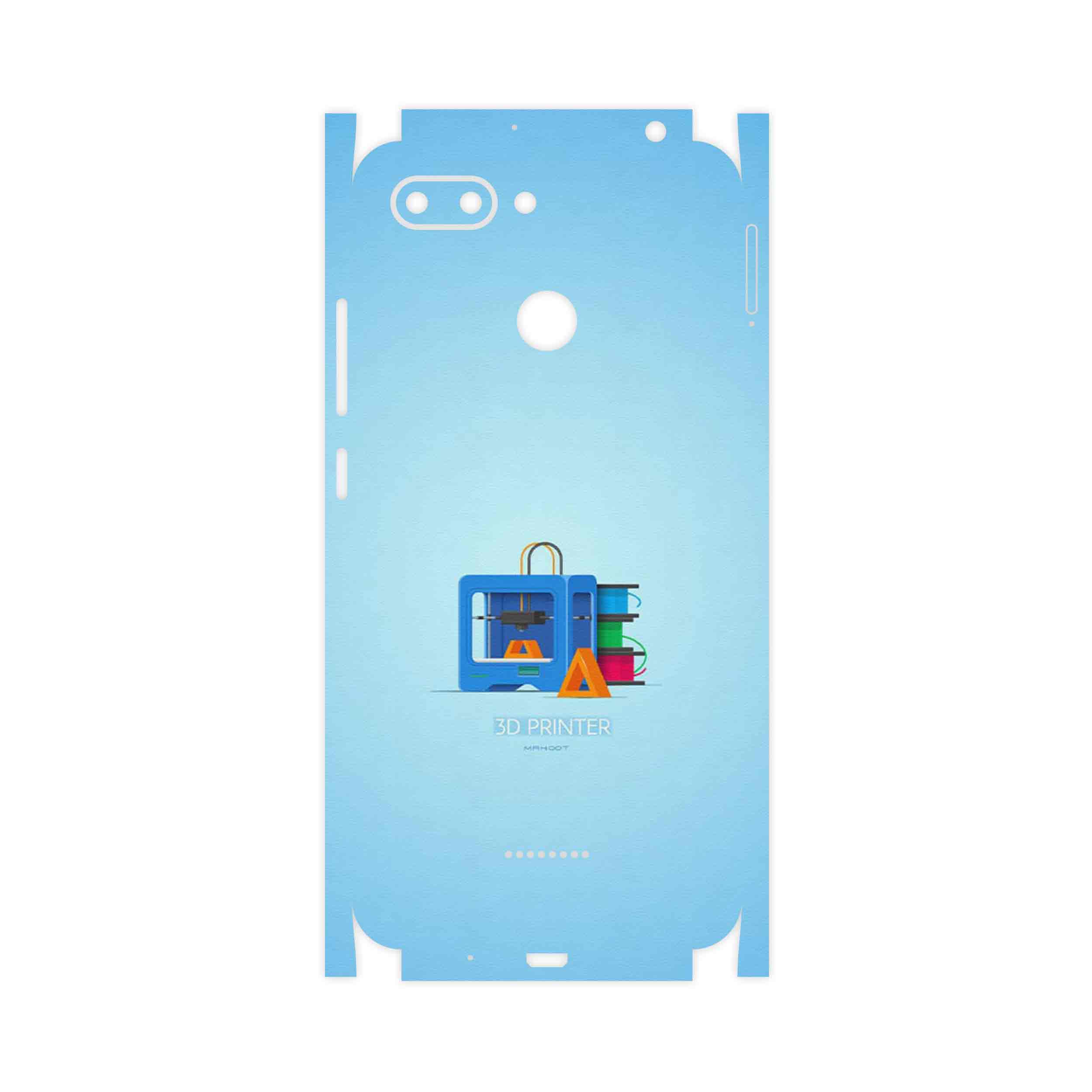برچسب پوششی ماهوت مدل 3D Printer-FullSkin مناسب برای گوشی موبایل شیائومی Redmi 6