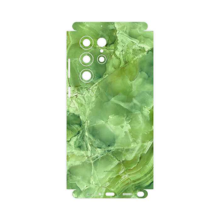 برچسب پوششی ماهوت مدل Green-Crystal-Marble-FullSkin مناسب برای گوشی موبایل سامسونگ Galaxy S22 Ultra 5G