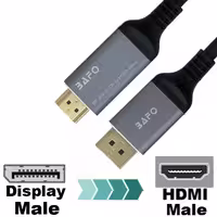 کابل Display به 4K@60Hz 2160P بافو مدل BAFO BF-2662C طول 2 متر