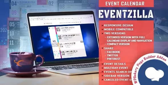 دانلود افزونه EventZilla برای دابلیو پی بیکری پیج بیلدر