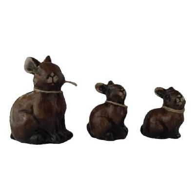 مجسمه طرح خرگوش مدل 0051 مجموعه 3 عددی