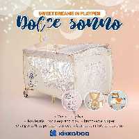 تخت و پارک  kikkaboo کیکابو مدل Dolce Sonno