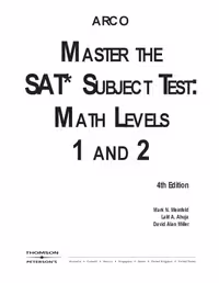 خرید و دانلود نسخه کامل کتاب SAT II Success MATH 1C and 2C 2002 (Peterson's SAT II Success)