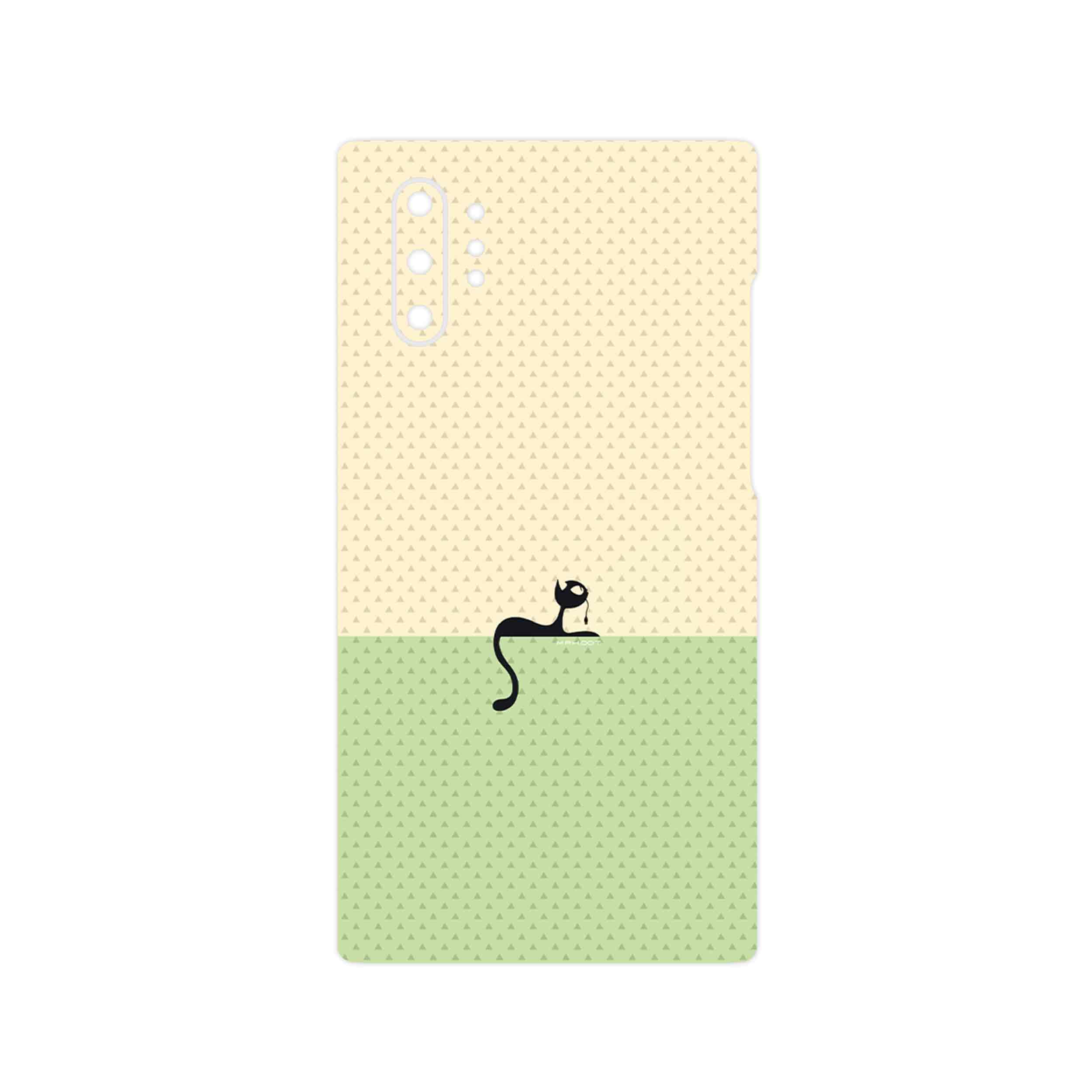 برچسب پوششی ماهوت مدل Minimal Internet Cat Icon مناسب برای گوشی موبایل سامسونگ Galaxy Note 10 Plus