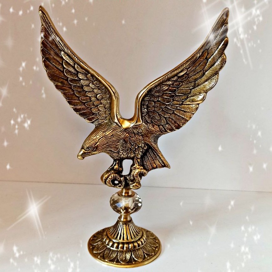 عقاب پایه کریستال برنزی نانو شدهبون تغییر رنگ کیفیت درجه 1 