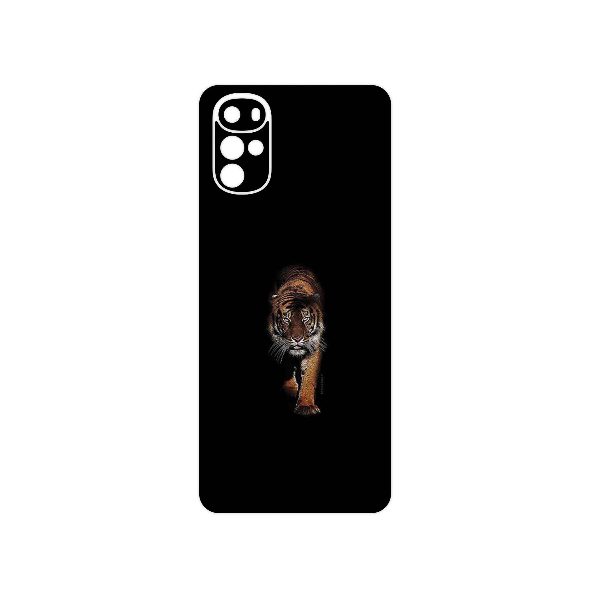 برچسب پوششی ماهوت مدل Wild_Tiger مناسب برای گوشی موبایل موتورولا Moto G22
