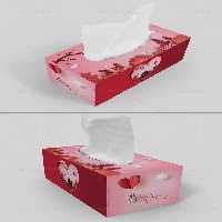 طرح لایه باز جعبه دستمال کاغذی | گرافیک با طعم تربچه