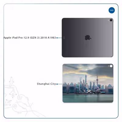برچسب پوششی ماهوت مدل Shanghai City مناسب برای تبلت اپل iPad Pro 12.9 (GEN 3) 2018 A1983