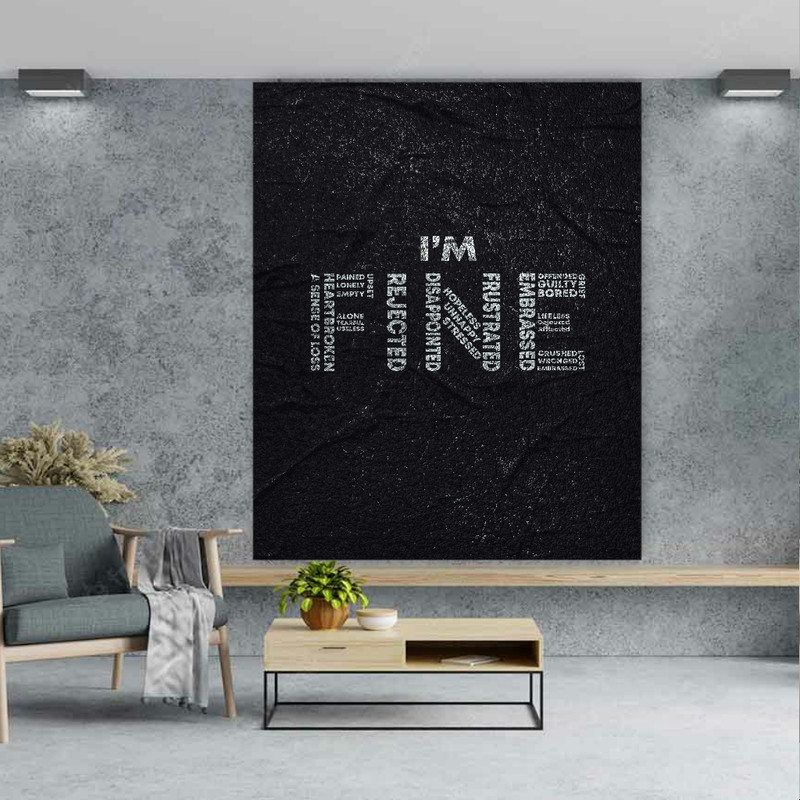 تابلو شاسی طرح شاسی مدل مفهمومی IM FINE کد FP103690 | دنیای قاب